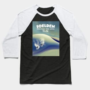 Soelden,Austria, ski poster. Baseball T-Shirt